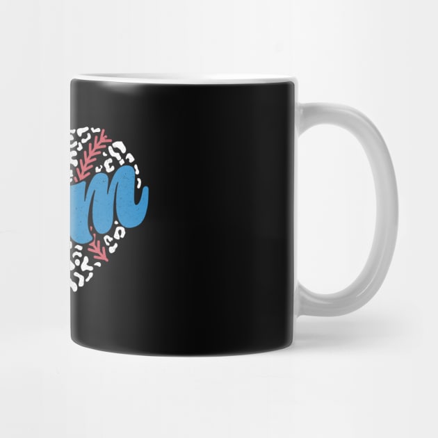 Baseball Mom Heart Shape by The WYLD Tribe